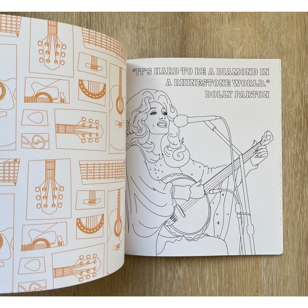 New! Dolly Parton Coloring Book With More Than 100 Pages to Colora - Picture 5 of 6